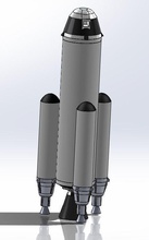 l'espace orbite fusée pinshape design concours 3d print model - Mito3D