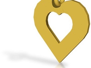 heart pendant pinshape heart-charm pendants 3d print model - Mito3D