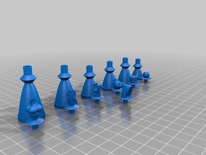 headsman's chess pinshape tinkercad headsman's-chess 3d print model - Mito3D
