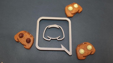 discordia app cookie cutter pinshape disegno 3d 3d print model - Mito3D