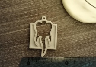 stam1na pinshape gli orecchini collana keychain 3d print model - Mito3D