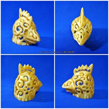 Hahn Lampen pinshape 2017 chinese new year chinesische Tiere Tier Huhn Hühner 3d print model - Mito3D