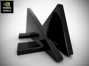 nvidia shield suporte vertical pinshape escudo 3d print model - Mito3D