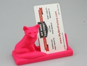 fox business card holder pinshape office Inhaber 3d print model - Mito3D