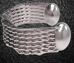 hexagonal bracelet 2 pinshape élégant moderne mode brassard 3d print model - Mito3D
