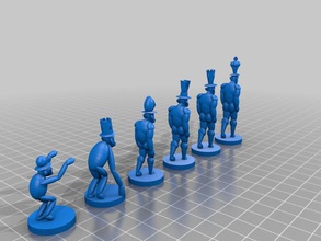 evolução xadrez pinshape tinkercad stl 3d print model - Mito3D