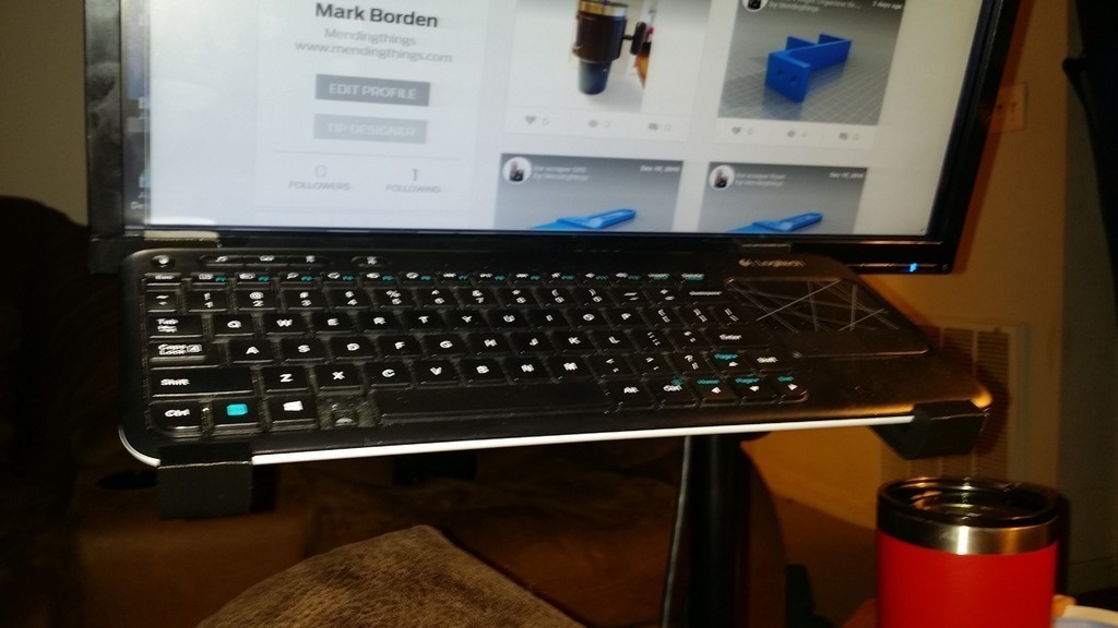 klavye destek parantez kablosuz acer monitör pinshape edebiliyor 3d tasarım 3D print model - Mito3D