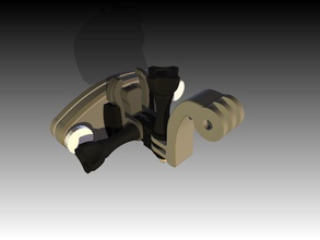 gopro Rucksack mount pinshape Zubehör 3d print model - Mito3D