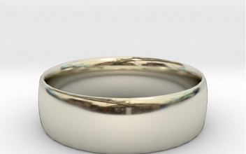 plain ring pinshape plain rings ring 3d print model - Mito3D
