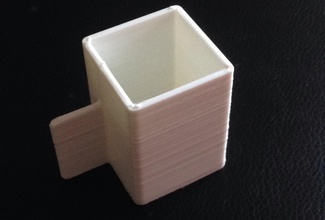 square coffee cup pinshape 3d-design 3d print model - Mito3D