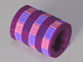 coffre fort combinaison 00 bi matière anneaux pinshape Conception 3d 3d print model - Mito3D