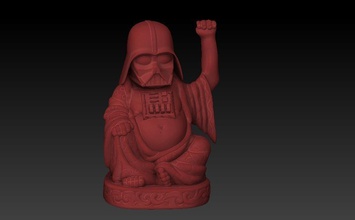 darth vader lucky buddha pinshape character-modeling-contest 3d-design 3d print model - Mito3D