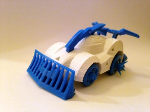 3dracers armageddon carro pinshape brinquedos 3d print model - Mito3D