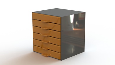 organizador 1g pinshape estanteria estantes 3d print model - Mito3D