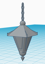hanging lamp pinshape lantern torch lights town city gaming game asset 3d print model - Mito3D