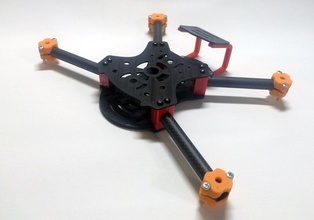 quadcopter pirat mini pinshape drone corrida 3d design 3d print model - Mito3D
