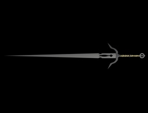 ciri ' sword the witcher 3 pinshape stl lowpoly design Spiele Schwert 3d print model - Mito3D