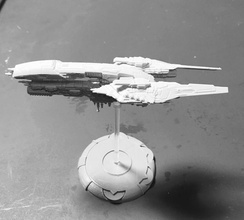 30mm 35mm 50mm bases dropfleet commander pinshape spaceships 3d print model - Mito3D