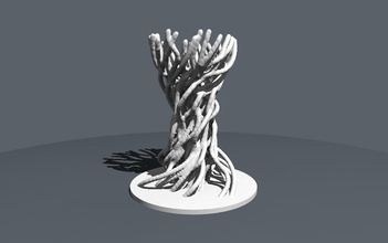 Bio pinshape Baum Lebens organische Form 3d print model - Mito3D