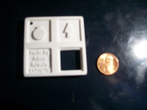 natale portachiavi pinshape piazza keychain 3d print model - Mito3D