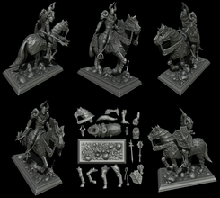 cavaleiro doom pinshape horserider morte fantasia personagem modelagem concurso 3d print model - Mito3D