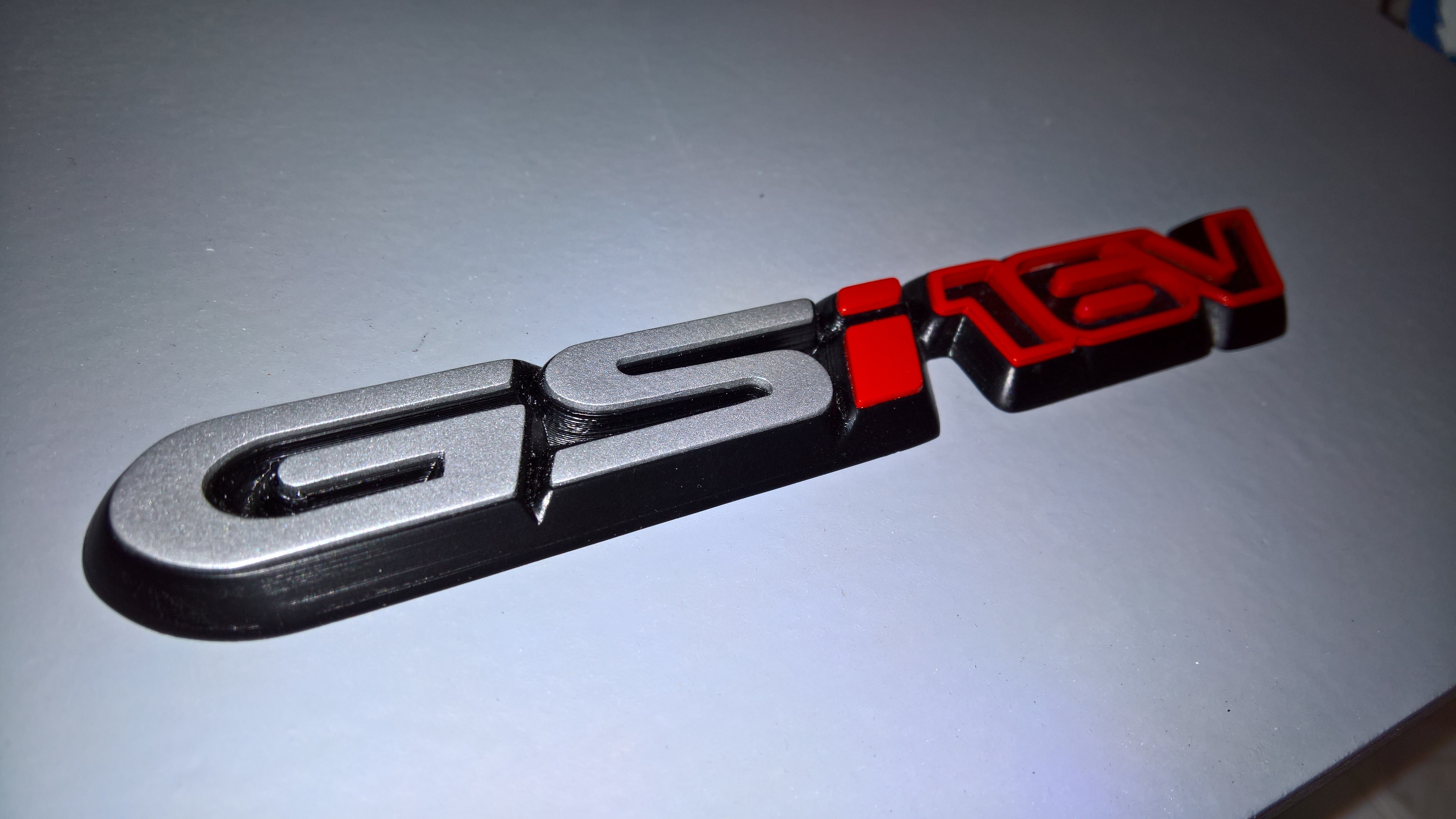 opel gsi 16v emblema pinshape gsi16v 3D print model - Mito3D
