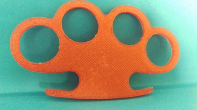 knuckle-duster pinshape 3d print model - Mito3D