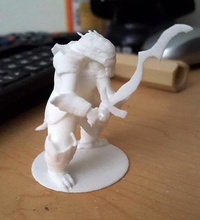 roktor sangre dragón luchador pinshape carácter modelado concurso 3d print model - Mito3D