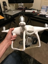 dji phantom 4 flight rack gopro mount pinshape drones modding accessory gopro-dock gopro5 dji-phantom-4 dji-phantom 3d print model - Mito3D