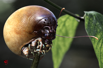 vaporizer pinshape concept insect bug character-modeling-contest creature 3d print model - Mito3D