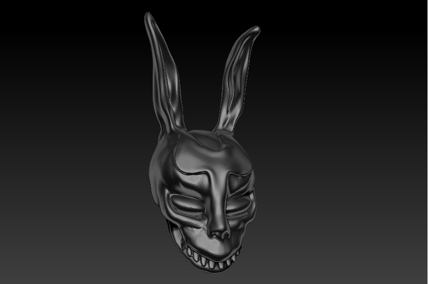 donnie darko máscara pinshape mascara frank conejo franck carácter modelado concurso 3D print model - Mito3D
