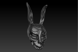 donnie darko máscara pinshape rímel frank coelho conejo franck personagem modelagem concurso 3d print model - Mito3D