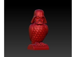 darth vader owl remix pinshape wars star lechuza 3d print model - Mito3D