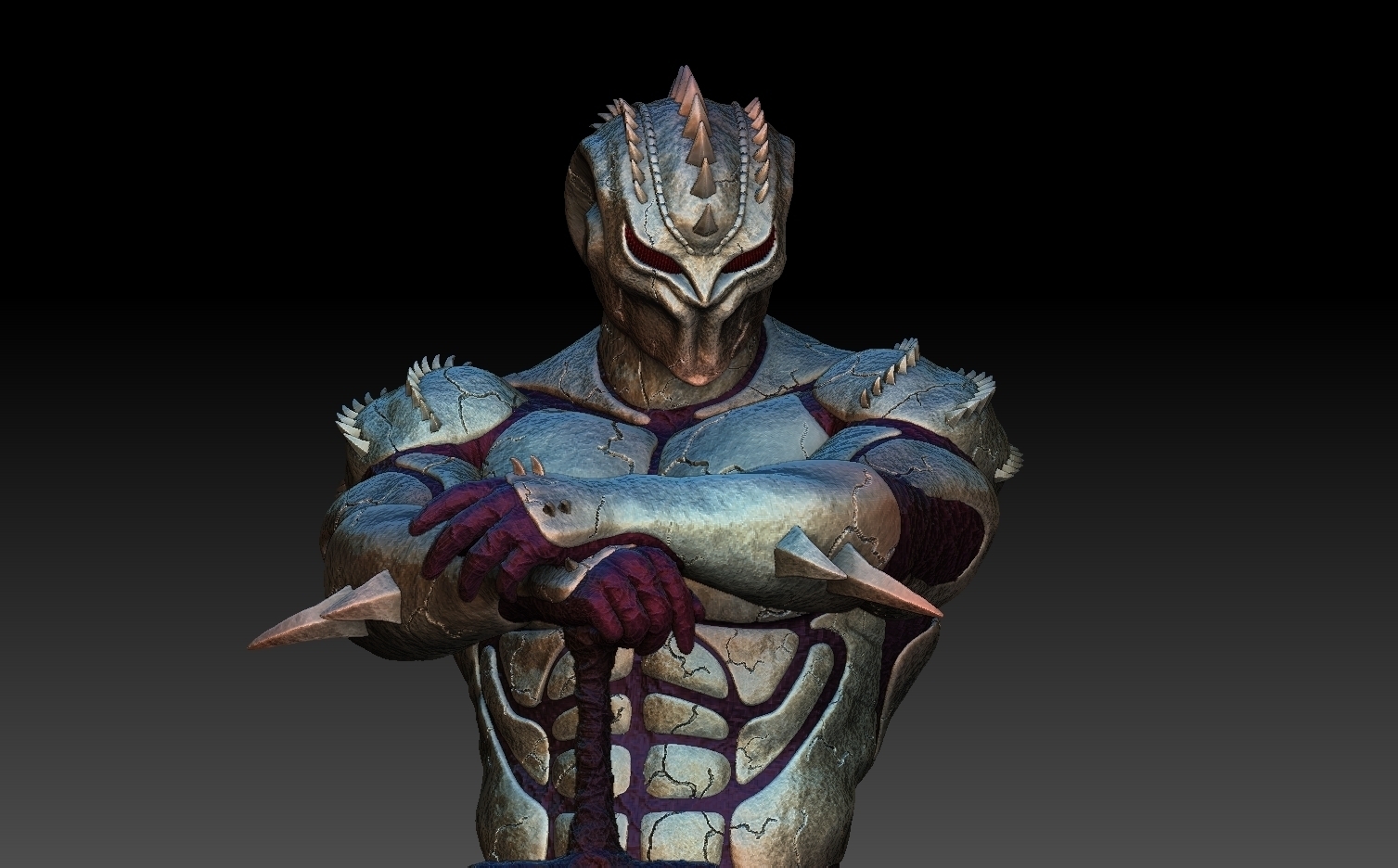 bio gladiator pinshape Charakter modelling contest 3D print model - Mito3D