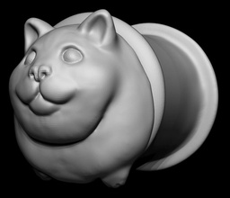 fat cat medidores pinshape Impreso 3d men s moda concurso 3d print model - Mito3D