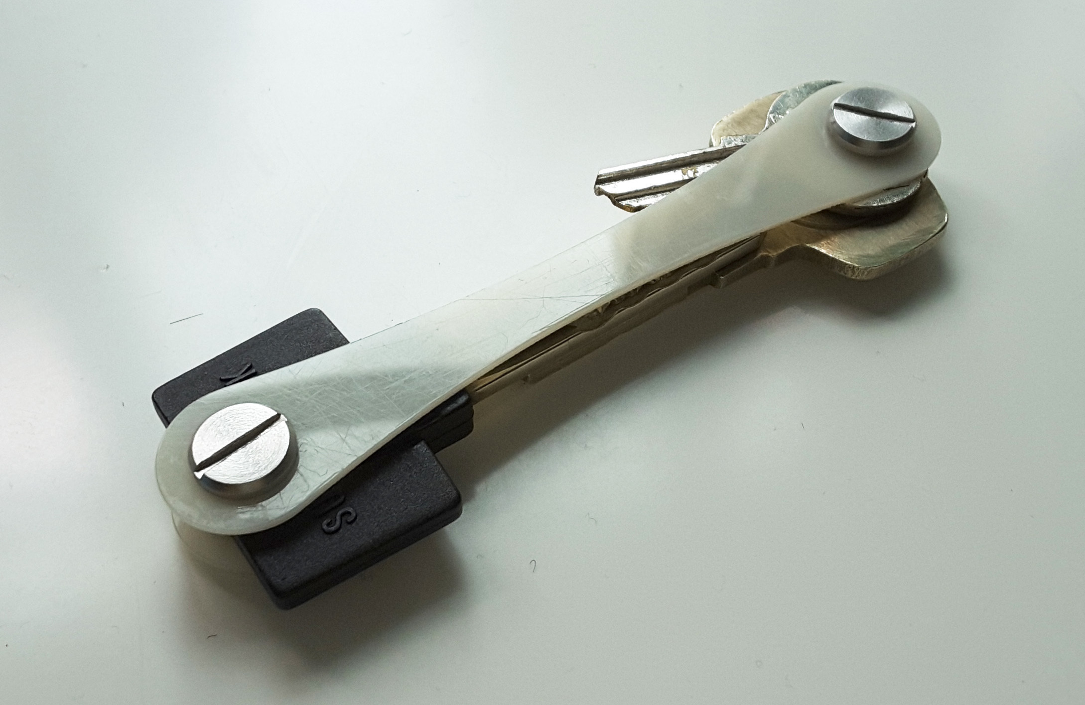 clé intelligente couteau suisse détenteur ver 30 pinshape l'armée armée terre style organisateur titulaire trousseau ring keyshells keysmart 3D print model - Mito3D