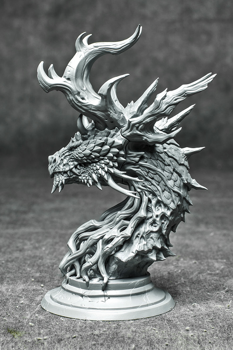 forest dragon pinshape Charakter modelling contest fantasy 3D print model - Mito3D