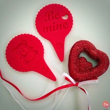 cupcake topper pinshape kitchen love valentines-day valentines 3d print model - Mito3D