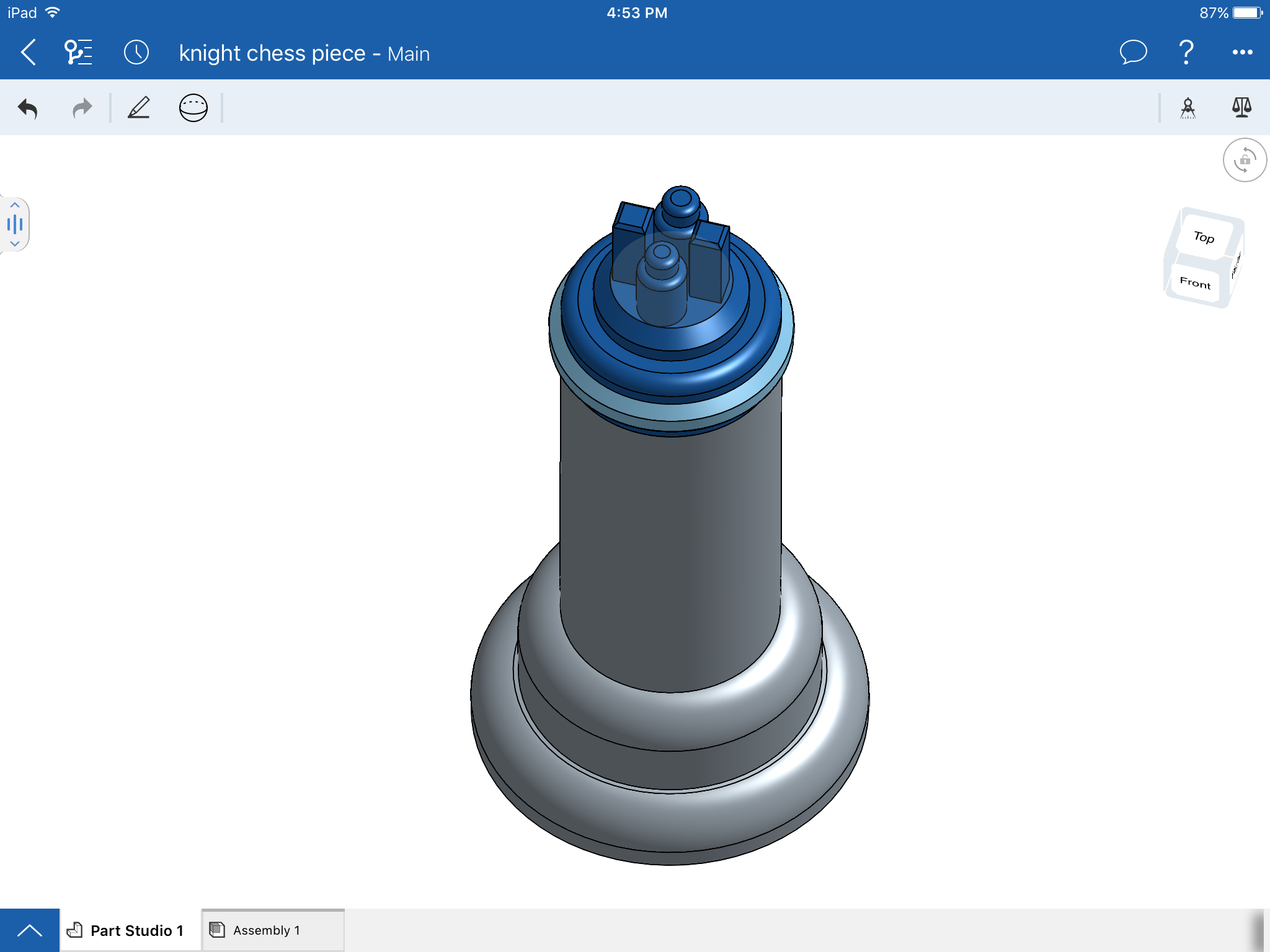 roi d'échecs pinshape famille jeu échecs 3D print model - Mito3D