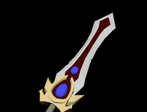 garen's sword pinshape replica design game league-of-legends- fantasy sword garen lol