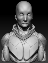 alien dude pinshape Charakter modelling contest 3d print model - Mito3D