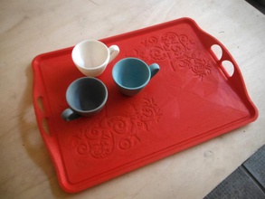 basic teatime tray pinshape 3d-design 3d print model - Mito3D