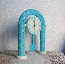 voronoi pendulum clock pinshape watch time protonik 3d print model - Mito3D