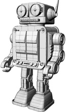 robot horikawa stile pinshape disegno 3d 3d print model - Mito3D
