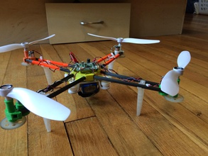 frankenspider 5oh pinshape rc quad Modell tarantula x6 quadcopter 3d print model - Mito3D