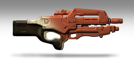 m 96 kazma ağır tüfek 1 ölçek pinshape cerberus kitle etkisi sahne silah 3d print model - Mito3D