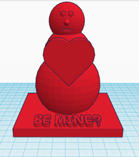 Sevgililer kardan adam pinshape baskı 3d url süs güzel sevimli rojo corazon amor kalp yılbaşı hediyeleri seviyorum kırmızı masa süsü penguen aşk valentine Günü 3d print model - Mito3D