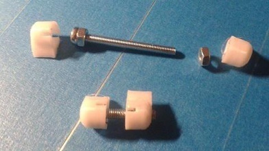 knob 3 mm nut bolt pointer pinshape adjust 3mm nuts 3d print model - Mito3D
