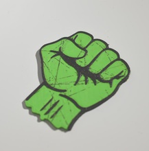 socialist fist pinshape decal kiss lips dual-color dual-extrusion dual-filament sticker decals stickers leapfrog wanhao ultimaker-3 ultimaker3 wanhao4s 3d print model - Mito3D