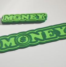 money - ney pinshape keychain-hanger keychain keyrings keyring decal kiss lips dual-color dual-extrusion dual-filament sticker decals stickers leapfrog wanhao ultimaker-3 ultimaker3 wanhao4s 3d print model - Mito3D